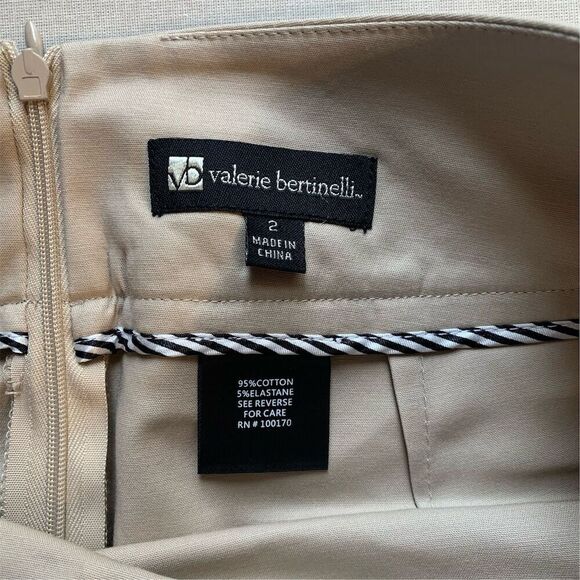 Valerie Bertinelli Women's A-Line Short Skirt Size 2 Beige NWT dead stock - Picture 4 of 8